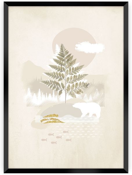 Dekoria Poster Beige Abstract II