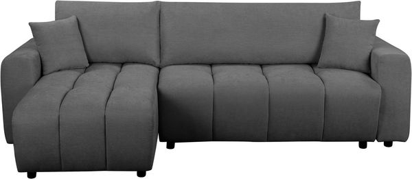 OTTO home Ecksofa YLVAA L-Form, 241 cm - OTTO. Verlässliche Qualität, Schlaffunktion (132/200), Bettkasten, Feinstruktur-Bezug