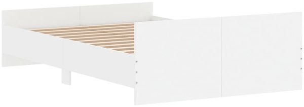 vidaXL Bettgestell mit Kopf- und Fußteil Weiß 120x200 cm 3203740 Bild 7