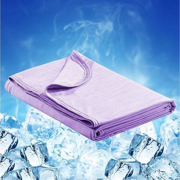 Elegear Sommerbettdecke Kühldecke doppelseitig Q-max 0.5, Sommerdecke kühldecken zum schlafen, kühlende Decke, Sofadecke für Sommer Arc-Chill 3.0 Polyester