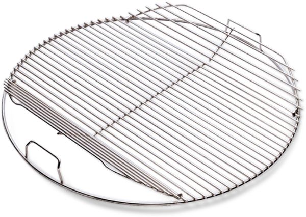 Weber Grillrost, Edelstahl, klappbar, passend für 57 cm Holzkohlegrills