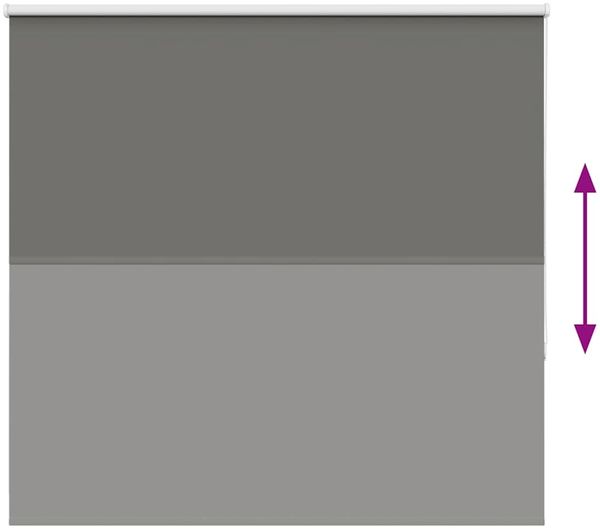 vidaXL Verdunkelungsrollo Grau 165x130cm Stoffbreite 161,6cm Polyester 4011115 Bild 5