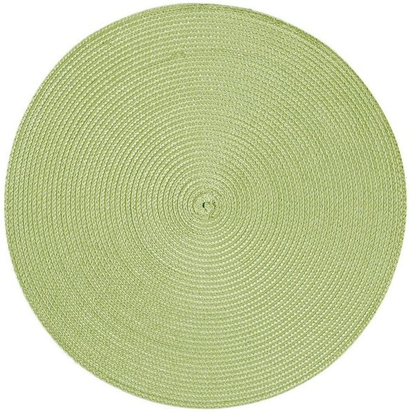 Haus und Deko Platzset Platzset rund ca. 35 cm Ø abwaschbar Bast Optik Tischset Platzdeckche, (1-St)