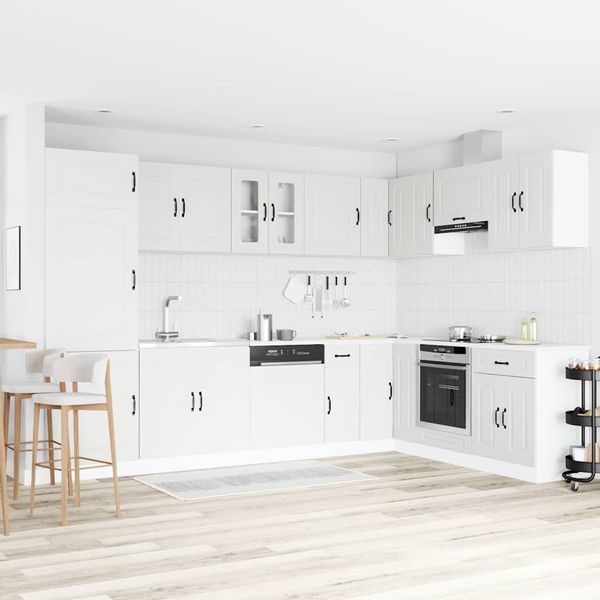 vidaXL Küchenschrank Kalmar Weiß 80 x 46 x 81.5 cm Holzwerkstoff 3315001