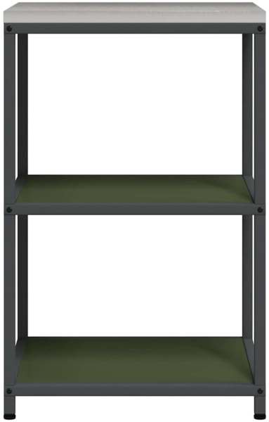 vidaXL Küchenlageregal mit Regal mit Speicher Olivgrün Stahl 874964 Bild 5