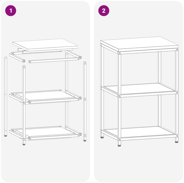 vidaXL Küchenlageregal mit Regal mit Speicher Olivgrün Stahl 874964 Bild 9