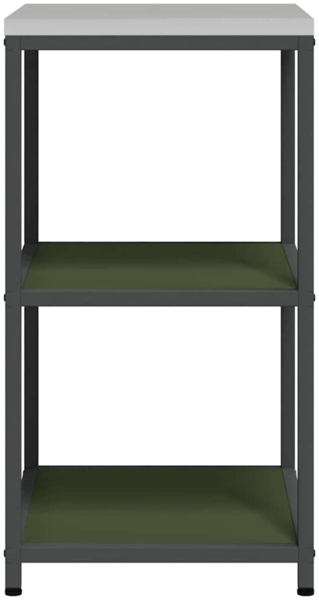 vidaXL Küchenlageregal mit Regal mit Speicher Olivgrün Stahl 874964 Bild 6