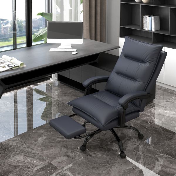 Drehstuhl 66x74x114-121,5 cm, mit Massage & Heizfunktion, dunkelgrau, höhenverstellbar