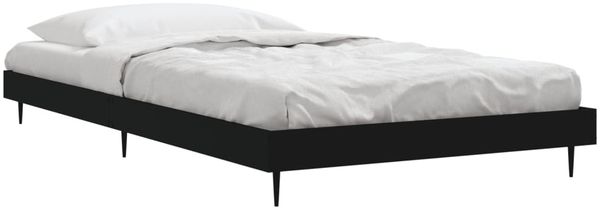 vidaXL Bettgestell Schwarz 90x190 cm Holzwerkstoff 832302 Bild 3