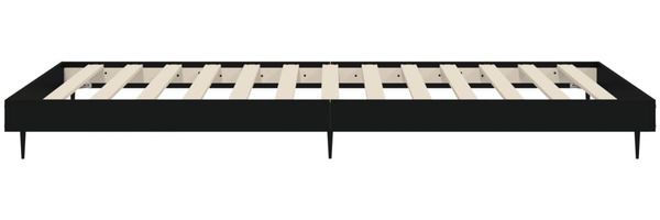 vidaXL Bettgestell Schwarz 90x190 cm Holzwerkstoff 832302 Bild 7