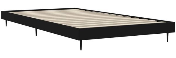 vidaXL Bettgestell Schwarz 90x190 cm Holzwerkstoff 832302 Bild 5