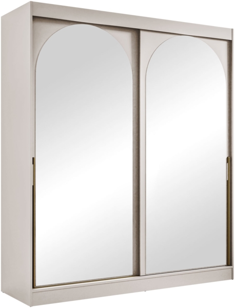 Kleiderschrank Mezzinto 180 (Farbe: Cashmere / Cashmere + Gold)