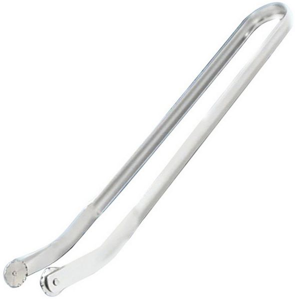 Mutig Grillzange BBQ Grillzange Drehbar, 39.5 cm Wurst Grillzange Edelstahl mit Rädchen, Drehbare Grillzange, für BBQ, Gartenpartys,Grillen,Greifen,Kochen