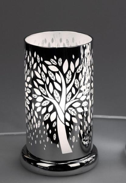 formano Nachttischlampe Touch, Farbe: Silber, Motiv: Baum