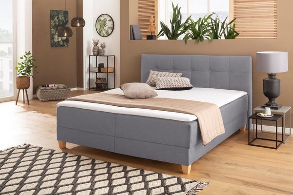 Home affaire Boxbett Lonrai, in H2,H3 & H4 und XXL - Überlänge 220cm wählbar, inkl. Topper