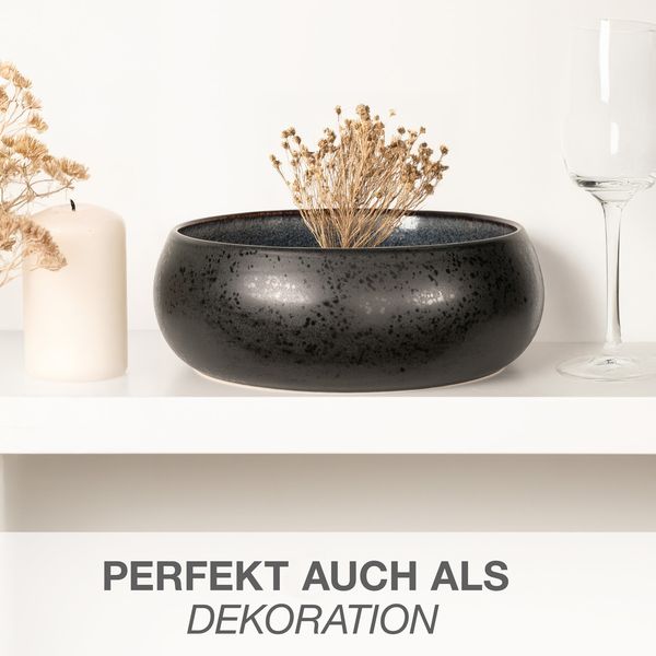 Moritz & Moritz SOLID Servierschale, Anthrazit, 14 x 28 x 28 cm Bild 6