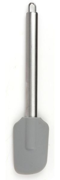 Silikon Teigschaber 25 cm mit Metallgriff – flexibler hitzebeständiger Küchenhelfer zum Ausschaben, Rühren und Vermengen, lebensmittelecht, hygienisch und ideal für Backen und Kochen