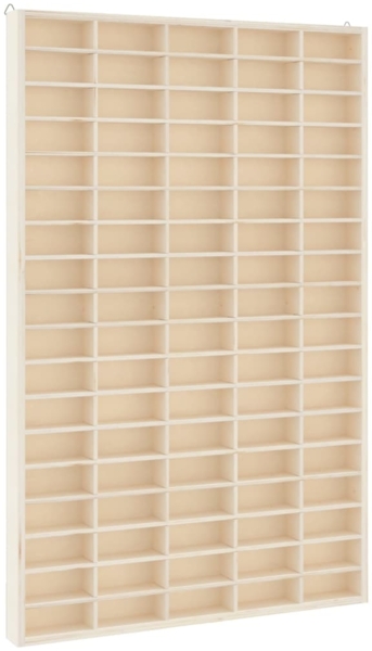 vidaXL Sammlervitrine aus Holz mit 90 Fächern 50,5 x 4,5 x 79 cm 4017379