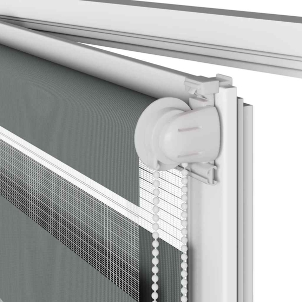 vidaXL Zebrarollo Dunkelgrau 80x150 cm Stoffbreite 75,9 cm Polyester 4014127 Bild 10