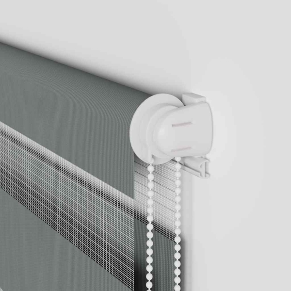 vidaXL Zebrarollo Dunkelgrau 80x150 cm Stoffbreite 75,9 cm Polyester 4014127 Bild 9