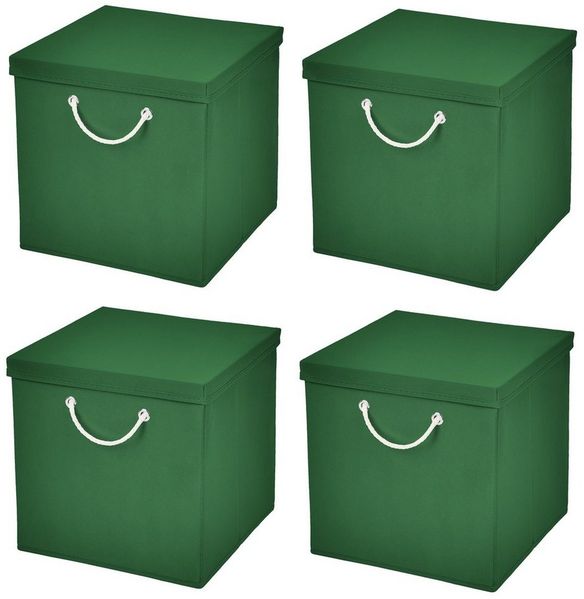 StickandShine Faltbox 4 Stück 30x30 cm perfekt für KALLAX – 19 trendige Farben zur Auswahl