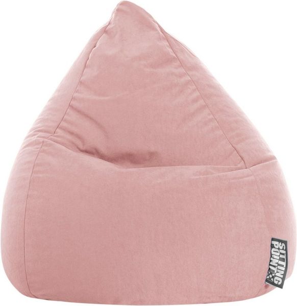 SITTING POINT only by MAGMA BeanBag Easy L Indoor Sitzsack, Lounge Sitzkissen, 70x90cm, Made in Germany, Waschbar, Sessel für Kinder & Erwachsene, altrose