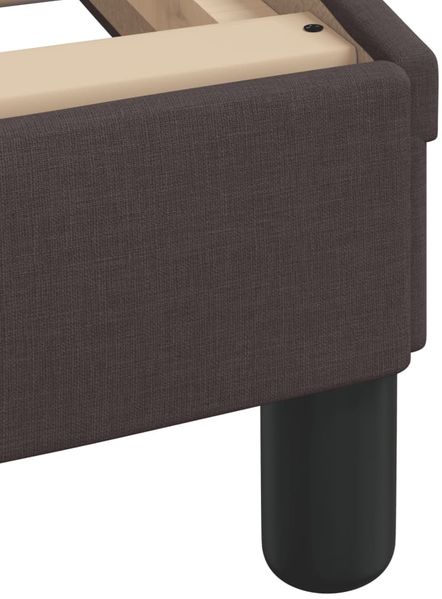 vidaXL Bett mit Matratze "Dover" Dunkelbraun 90x200 cm Stoff 3208327 Bild 6