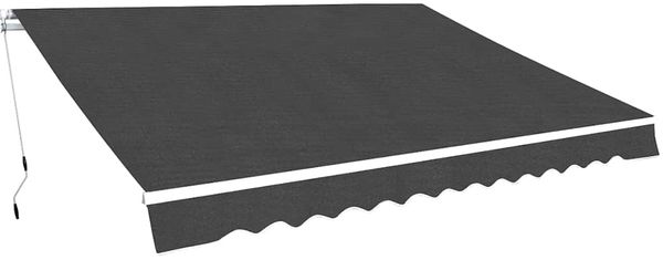 vidaXL Gelenkarmmarkise 500 cm Anthrazit 275569