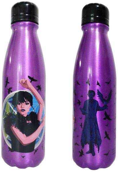 Wednesday Trinkflasche Netflix Wednesday Aluminium Wasserflasche Flasche 600 ml