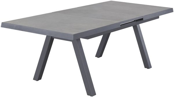 Gartentisch Kalifornien Ausziehtisch Esstisch 160/210x100x75cm Keramik Anthrazit