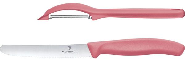 VICTORINOX Gemüsemesser-Set 2-tlg, pink