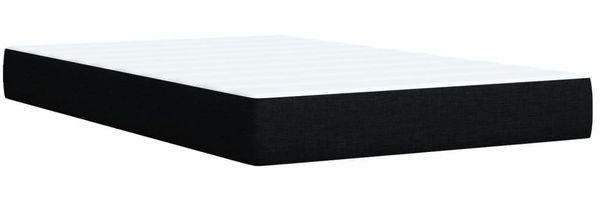 vidaXL Boxspringbett mit Matratze Schwarz 90x200 cm Stoff 3288080 Bild 9
