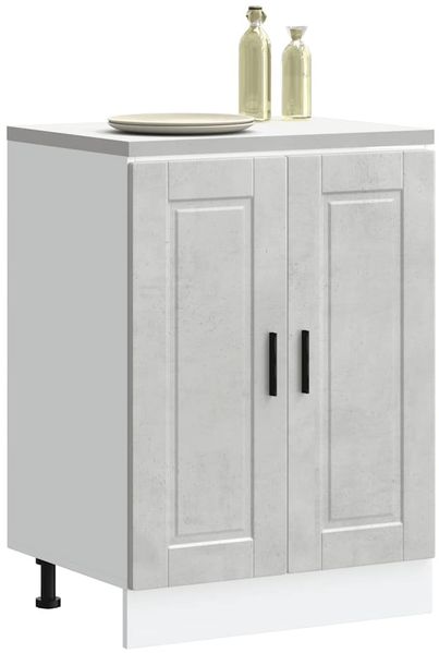 vidaXL Küchenunterschrank Porto Betongrau Holzwerkstoff 853921