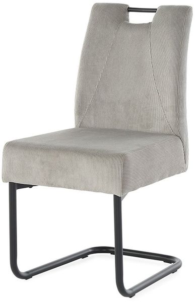 Schwingstuhl Ralf / Rene, Stoff, Grau, 47 x 91 x 58 cm