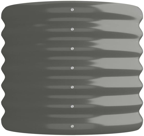 vidaXL Hochbeet Verzinkter Stahl 114x40x36 cm Grau 318864 Bild 4