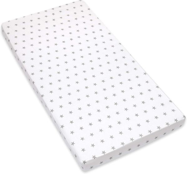 Amilian Spannbettlaken Spannbetttuch für Babybett Kinderbett Baby 100% Baumwolle 120x60 cm, Gummizug: an den Ecken, in vielen Mustern erhältlich