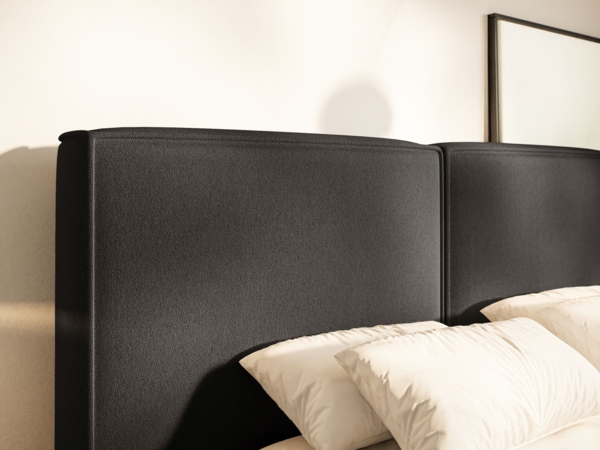 Selsey 'Tilves' Polsterbett 180x200 mit Bettkasten, Lattenrost, Chenille, graphitgrau Bild 7