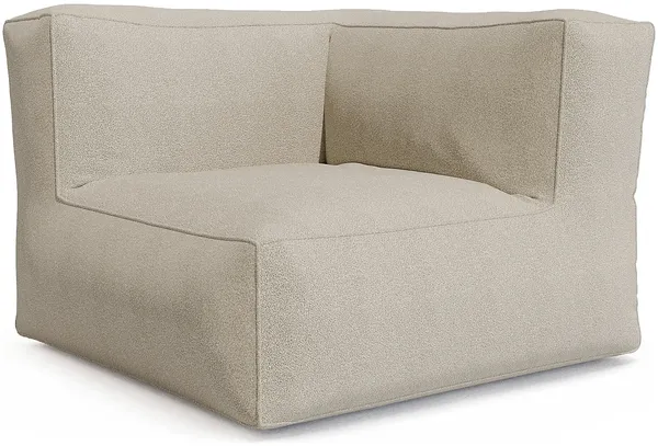 Vente-unique - NOUMARA Gartensitzgruppe Stoff Beige - B 95 cm x H 80 cm x L 95 cm