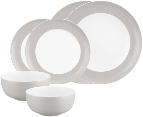 Seltmann Weiden Liberty Pure Colors Basic-Set 6-teilig - New Grey