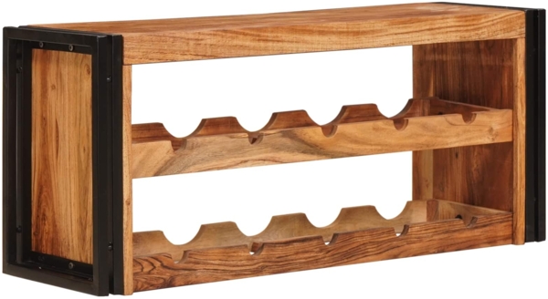 vidaXL Weinregal Braun 100 x 45 x 33 cm Massivholz Akazie 4104761