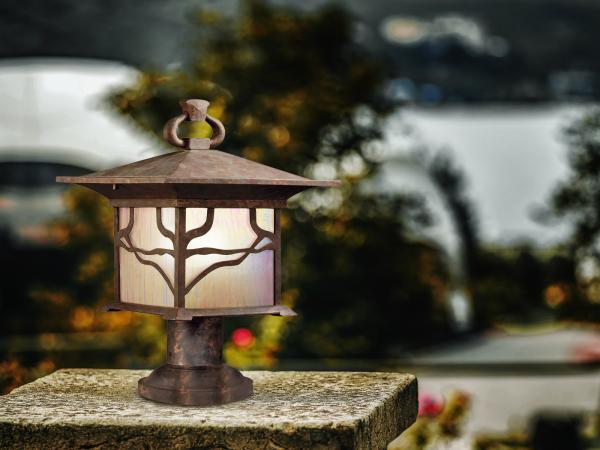 Elstead Lighting Morris Sockelleuchte 1-Light Kupfer IP44 E27