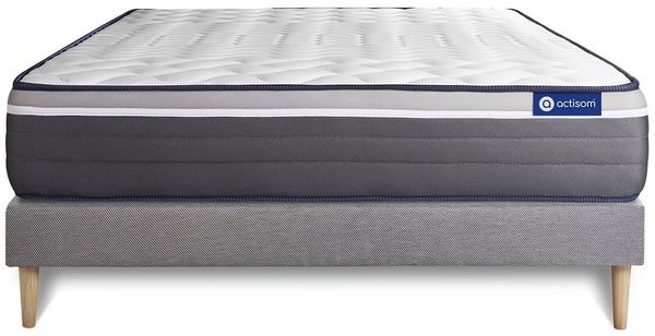 Actilatex plus matratze 140x200 cm + Bettgestell mit lattenrost - Dicke : 26cm - Latex und Memory-schaum - H5 Bild 3