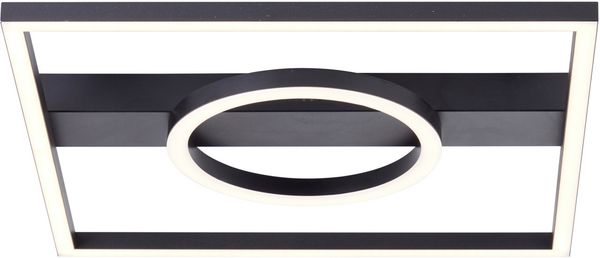 BRE-Light Maureen LED Deckenleuchte 40x40cm schwarz Metall/Kunststoff 24 W LED integriert (2700lm, 3000K)