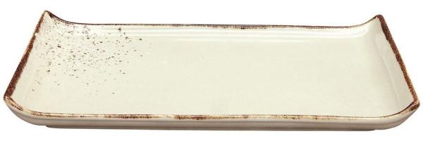 CreaTable Servierplatte NATURE COLLECTION, Beige, 33 x 17 cm, Steinzeug