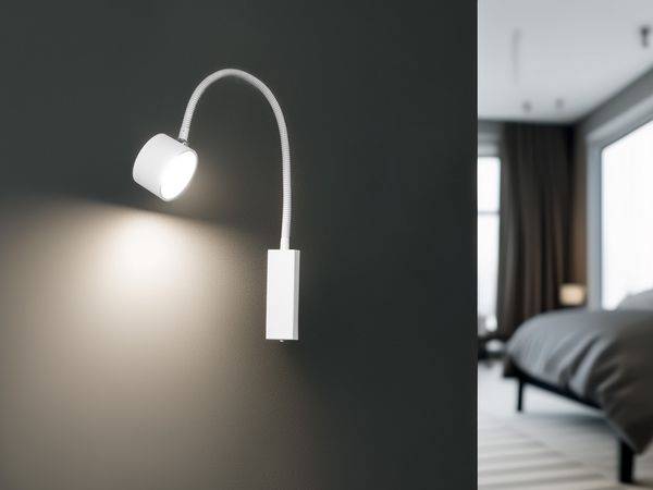 Akku Wandleuchte MAGNETIC kabellos für Wandmontage & Bett Kopfteil, Breite 7,5cm