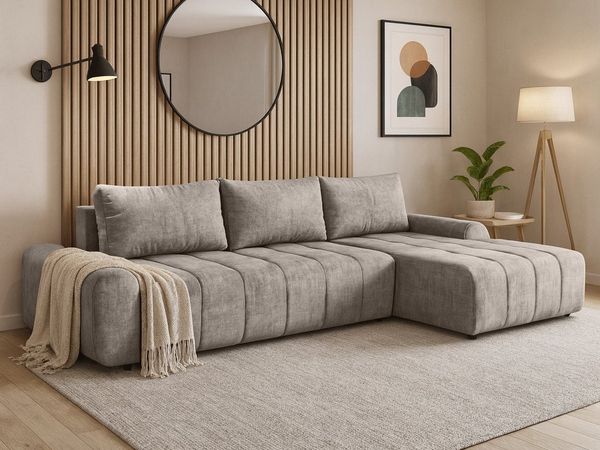Beautysofa Ecksofa COSTA mit Schlaffunktion & Bettkasten, modernes Design