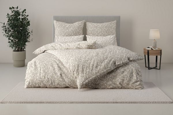 OTTO home Bettwäsche Mariby, Renforcé, 2 teilig, mit feinem Blümchen Design, skandinavisch, romantische Bettwäsche