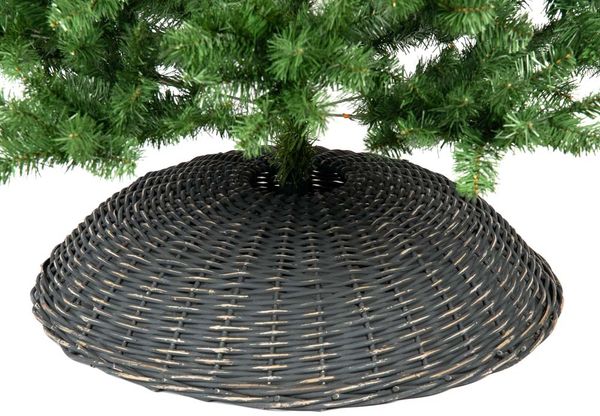 Westmann Rattan Weihnachtsbaum Rock Santa-3 | Grau