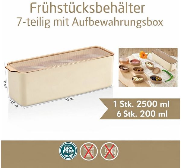 Vip Ahmet Küchenorganizer-Set Frühstücksset mit Kunststoff, 7er Set