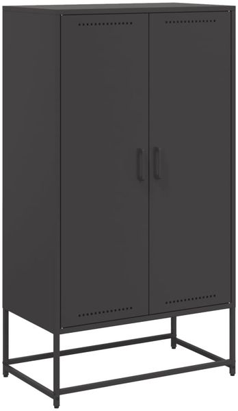 vidaXL Highboard Schwarz 68,5x38,5x123,5 cm Stahl 846494